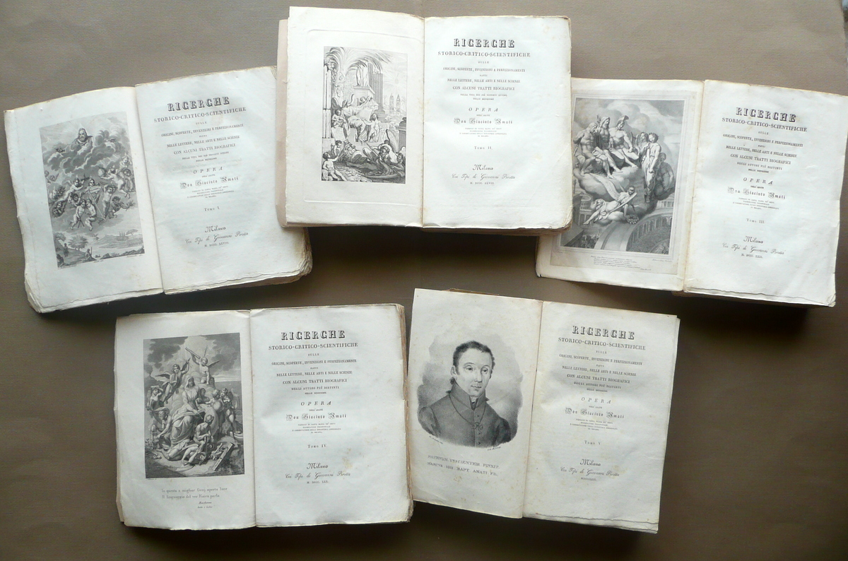 G Amati Ricerche Storico Scientifiche Lettere Arti Scienze Pirotta 1828-30 
